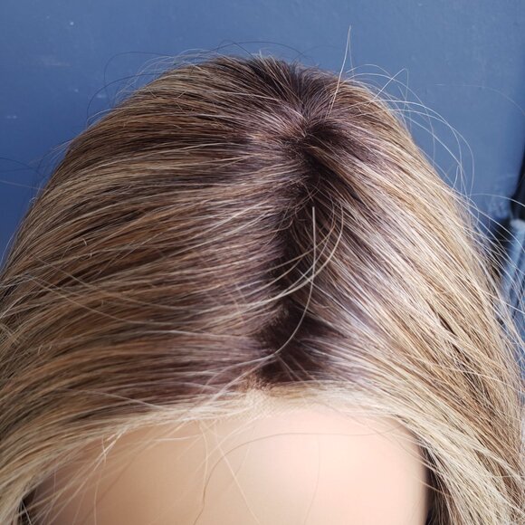 CHLOE "V" Wig, Belle Tress, Sunkissed Almond - R, HAND TIED, Ear to ear lace,NEW - Picture 8 of 12